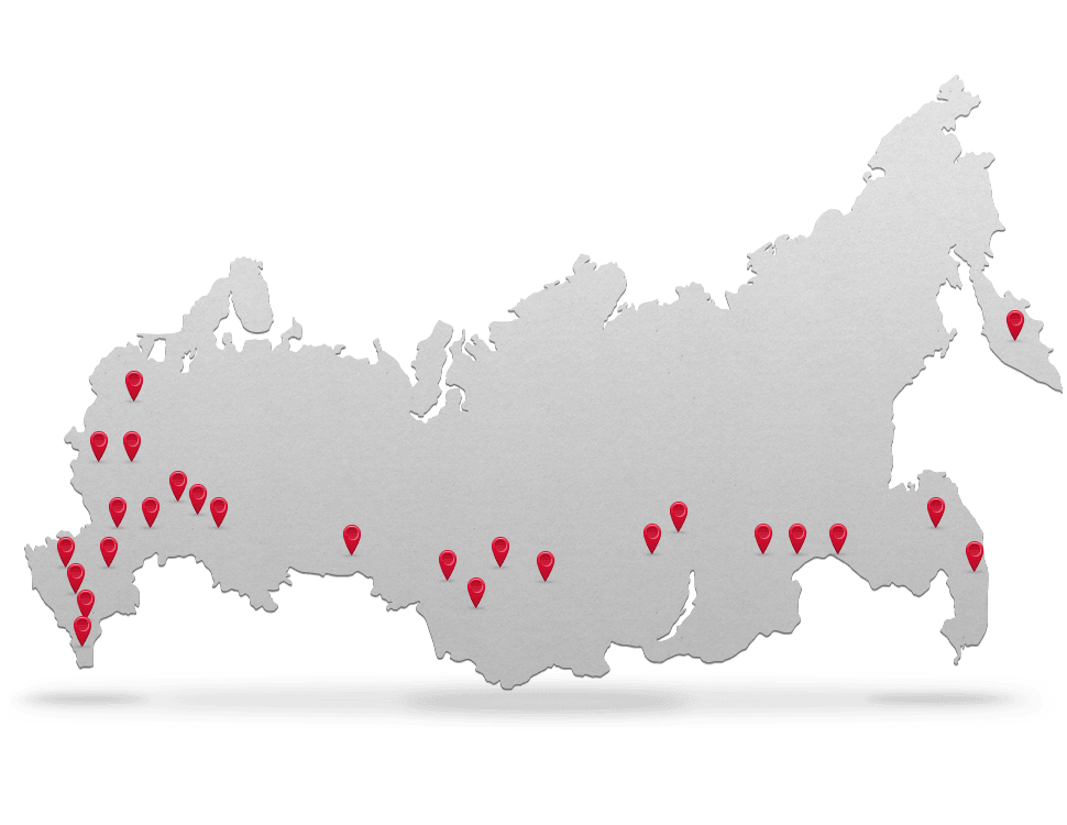 Более 200 салонов в России и странах СНГ