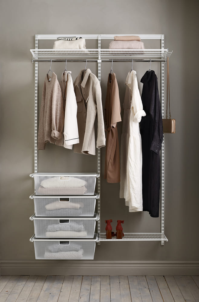 Система хранения вещей в гардеробной
